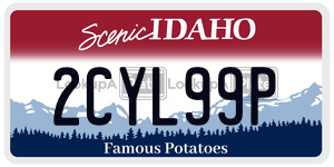 2CYL99P  license plate in ID