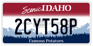 2CYT58P  license plate in ID