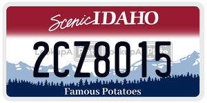2CZ8015  license plate in ID