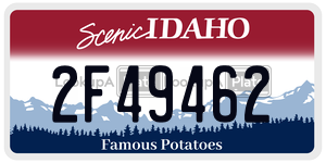 2F49462  license plate in ID