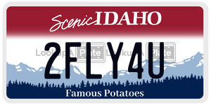 2FLY4U  license plate in ID
