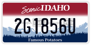 2G1856U  license plate in ID