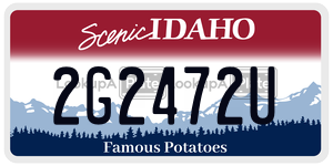 2G2472U  license plate in ID