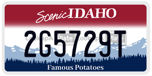 2G5729T  license plate in ID