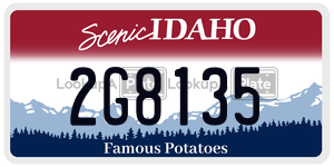 2G8135  license plate in ID