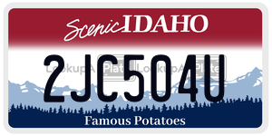 2JC504U  license plate in ID