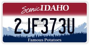 2JF373U  license plate in ID