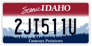 2JI511U  license plate in ID