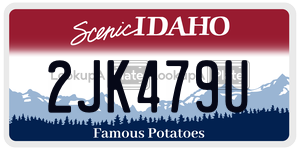 2JK479U  license plate in ID
