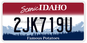 2JK719U  license plate in ID