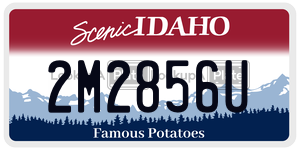 2M2856U  license plate in ID