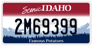 2M69399  license plate in ID