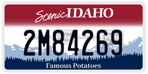 2M84269  license plate in ID