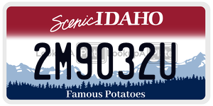 2M9032U  license plate in ID