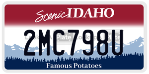 2MC798U  license plate in ID