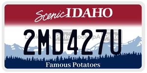 2MD427U  license plate in ID