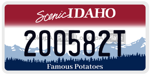 2O0582T  license plate in ID