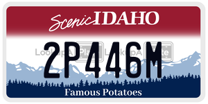 2P446M  license plate in ID