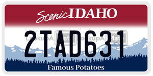 2TAD631 license plate in Idaho