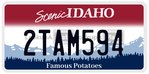 2TAM594 license plate in Idaho