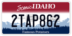 2TAP862  license plate in ID