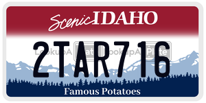 2TAR716  license plate in ID