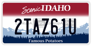 2TAZ61U  license plate in ID