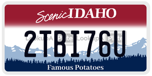 2TBI76U  license plate in ID