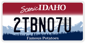 2TBN07U  license plate in ID
