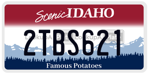 2TBS621 license plate in Idaho
