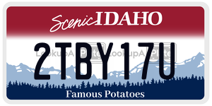 2TBY17U  license plate in ID