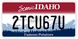 2TCU67U  license plate in ID