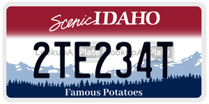 2TE234T  license plate in ID
