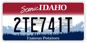 2TE741T  license plate in ID