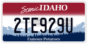 2TE929U  license plate in ID