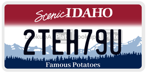 2TEH79U  license plate in ID