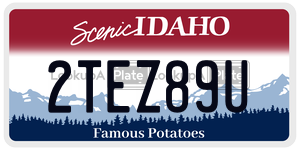 2TEZ89U  license plate in ID