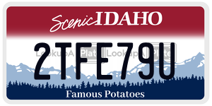 2TFE79U  license plate in ID