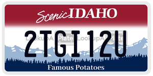 2TGI12U  license plate in ID