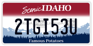2TGI53U  license plate in ID