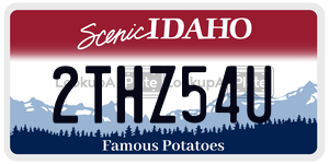 2THZ54U  license plate in ID