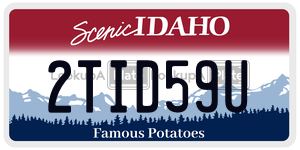 2TID59U  license plate in ID