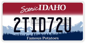 2TID72U  license plate in ID