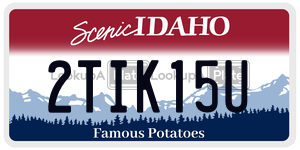 2TIK15U  license plate in ID