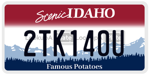 2TK140U  license plate in ID