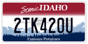 2TK420U  license plate in ID