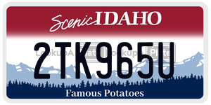 2TK965U  license plate in ID