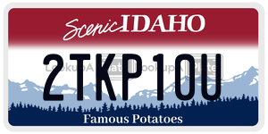 2TKP10U  license plate in ID