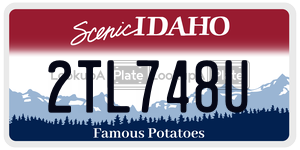 2TL748U  license plate in ID