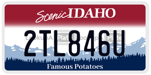 2TL846U  license plate in ID